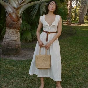 Doen Anneau Organic Cotton-Poplin Midi Dress